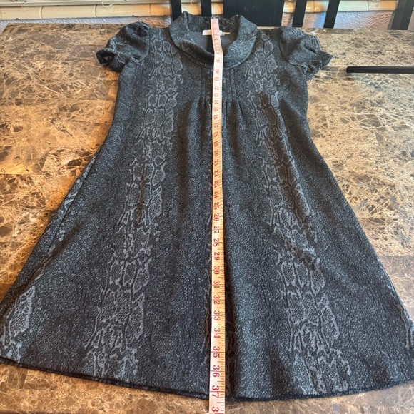 Calvin Klein Dress Size 6 Short Sleeve Sweater Cowl Neck Stretch - Picture 4 of 11